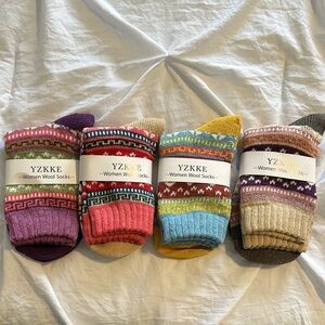 Women's Wool Socks - Multicolor Set
